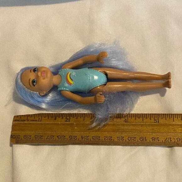 2016 Mattel Barbie Princess Dreamtopia Doll Blue Hair 5.5 inch - Picture 8 of 11